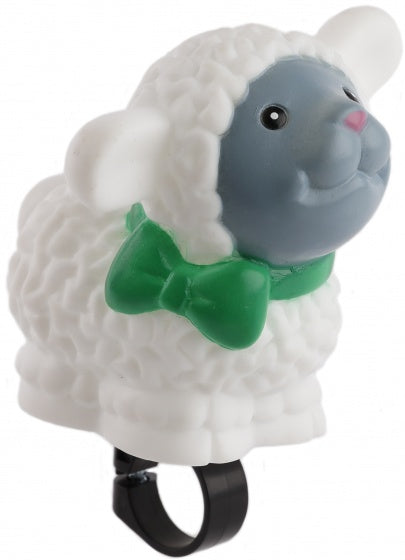 fietstoeter Schaap wit 10 cm