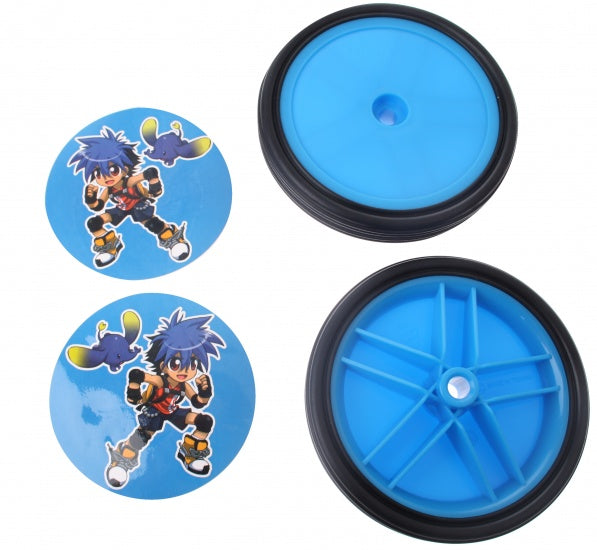 Zijwieltjes 12-20 Inch Djeno PVC Blauw