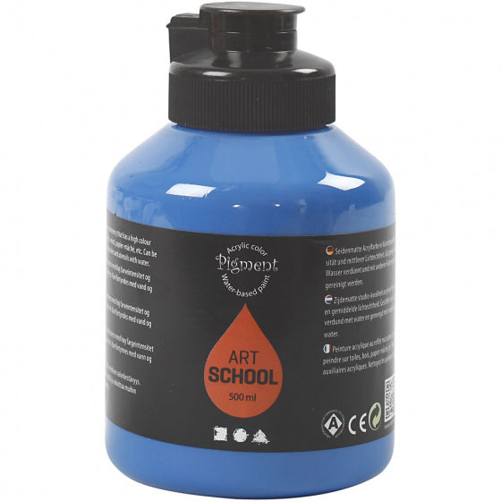 Acrylverf blauw 500 ml