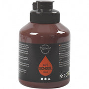 Acrylverf donkerbruin 500 ml