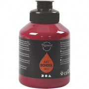Acrylverf donkerrood 500 ml
