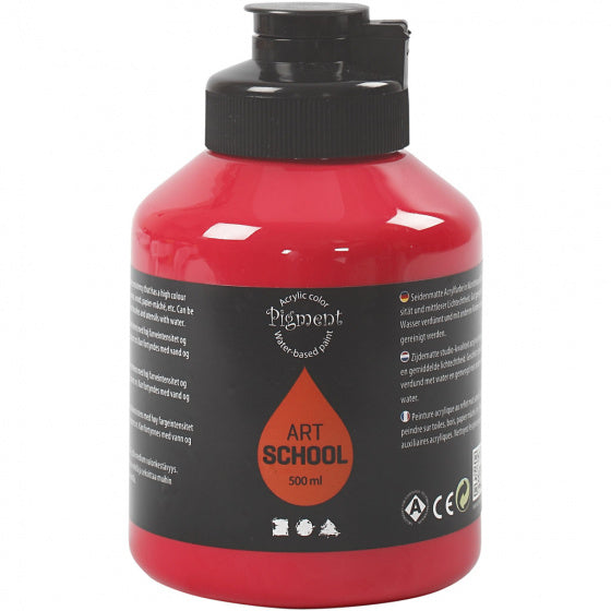 Acrylverf rood 500 ml