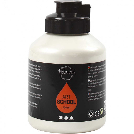 Acrylverf zilver 500 ml
