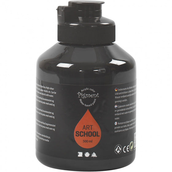 Acrylverf zwart 500 ml