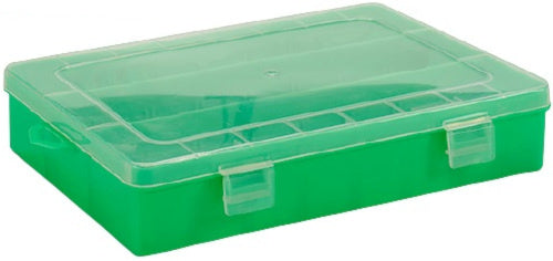 hobbygereedschapskoffer 21 x 12 x 3 cm groen 5-vaks
