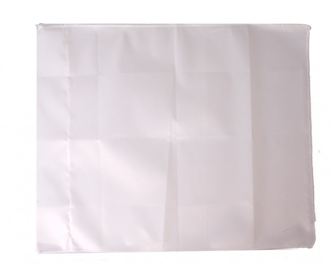 Cornervlag 30 mm 46 x 40 cm wit