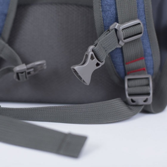 rugzak met siliconen paneel 32 liter navy