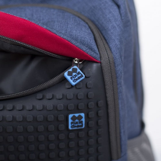 rugzak met siliconen paneel 32 liter navy