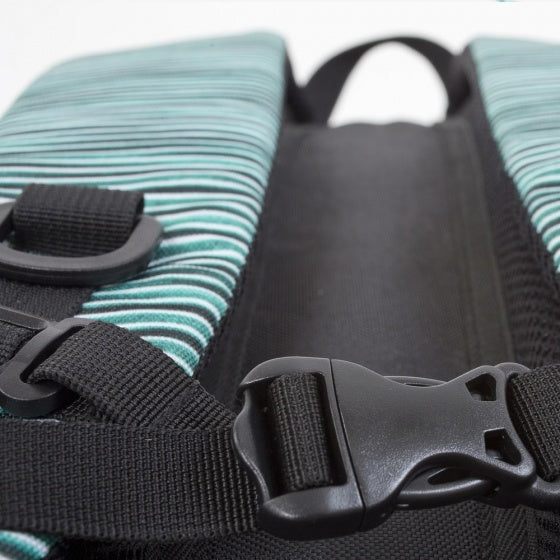 rugzak met siliconen paneel 32 liter groen/wit