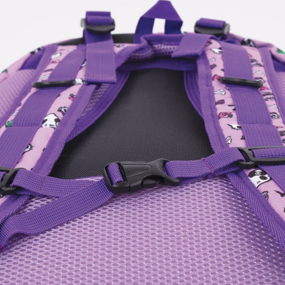 rugzak met siliconenpaneel 37 liter paars