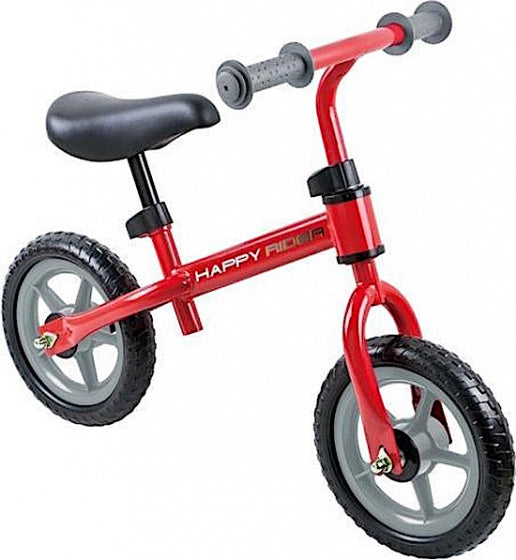 loopfiets Happy Rider 12 Inch Junior Vrijloop Rood