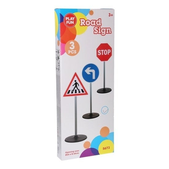 verkeersborden 65 cm 3 stuks