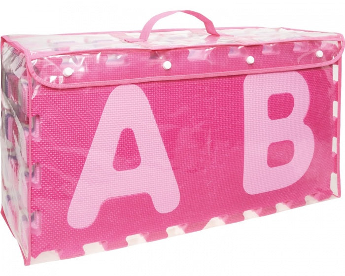 vloerpuzzel junior 30 cm roze foam 36-delig