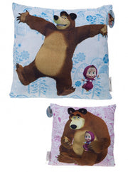 kussen 35 x 35 cm roze/blauw
