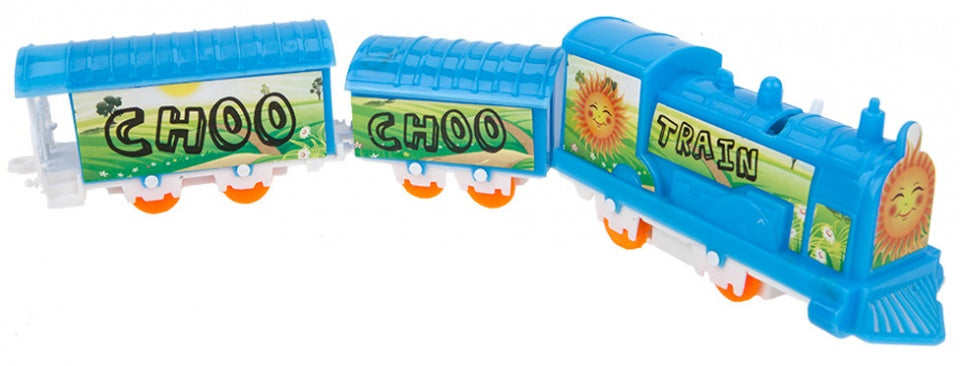 treinset Choo Choo Train blauw/oranje 11-delig
