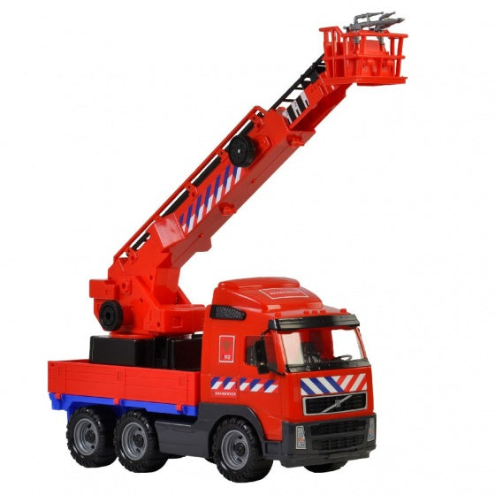 brandweerwagen Volvo rood 58 cm