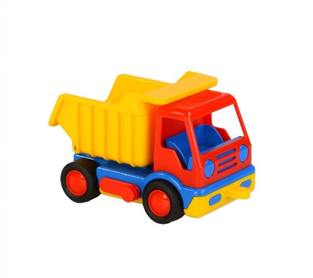 kiepwagen 19 cm rood/geel