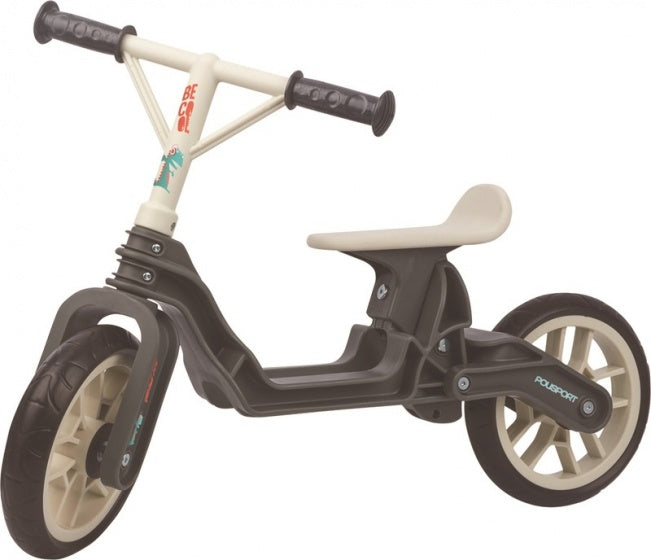 Balanca Bike loopfiets 10 Inch Junior Donkergrijs/Crème