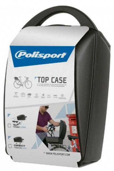fietsbox afneembaar 11 liter kunststof zwart