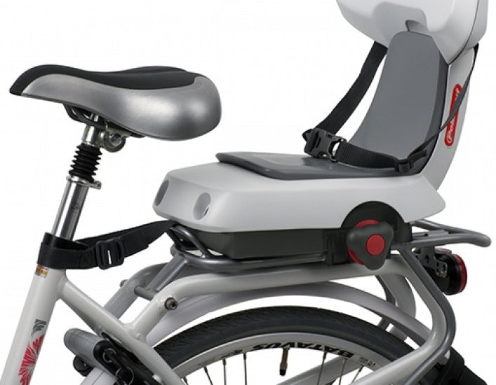 fietszitje achter Guppy wit/grijs