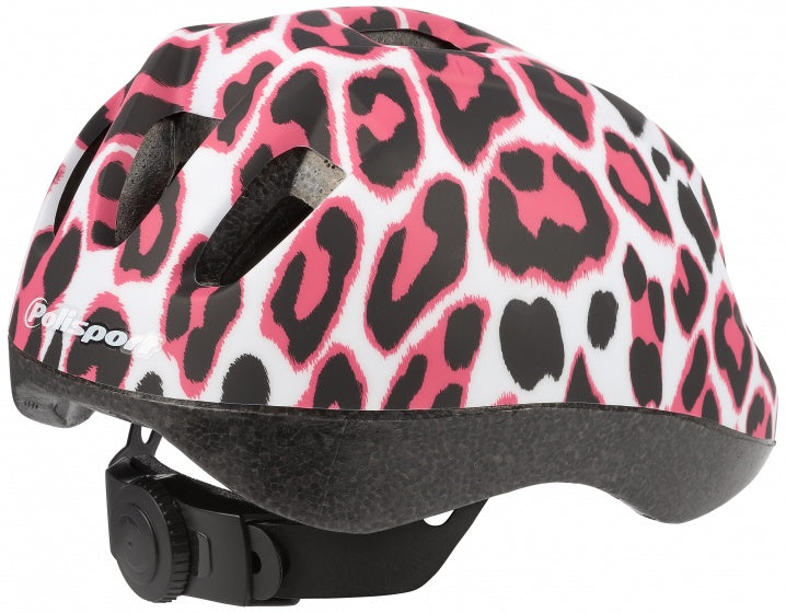 fietshelm Pinkey Cheetah XS meisjes roze