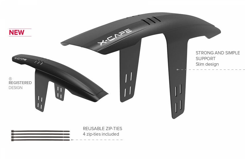 voorspatbord X-Cape 26/27.5/29 inch 82 mm zwart