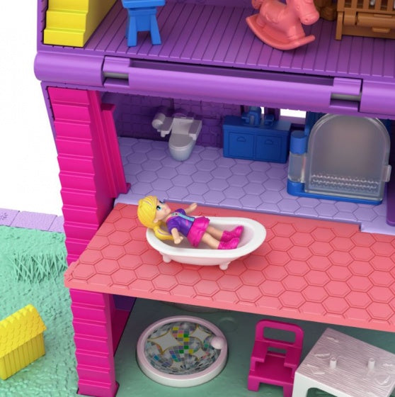 het huis van Polly 21 cm paars