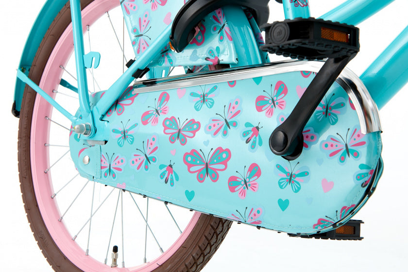 Daily Dutch Basic 20 Inch 32 cm Meisjes Terugtraprem Turquoise/Roze
