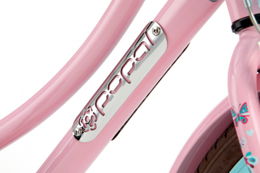 Daily Dutch Basic 20 Inch 32 cm Meisjes Terugtraprem Roze/Lichtblauw