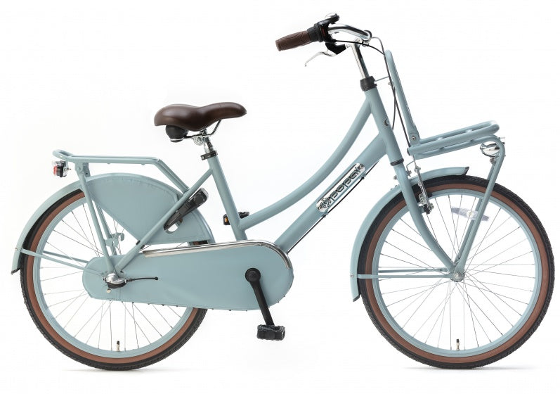 Daily Dutch Basic+ 22 Inch 36 cm Meisjes 3V Terugtraprem Matblauw