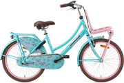 Daily Dutch Basic+ 22 Inch 36 cm Meisjes 3V Terugtraprem Turquoise