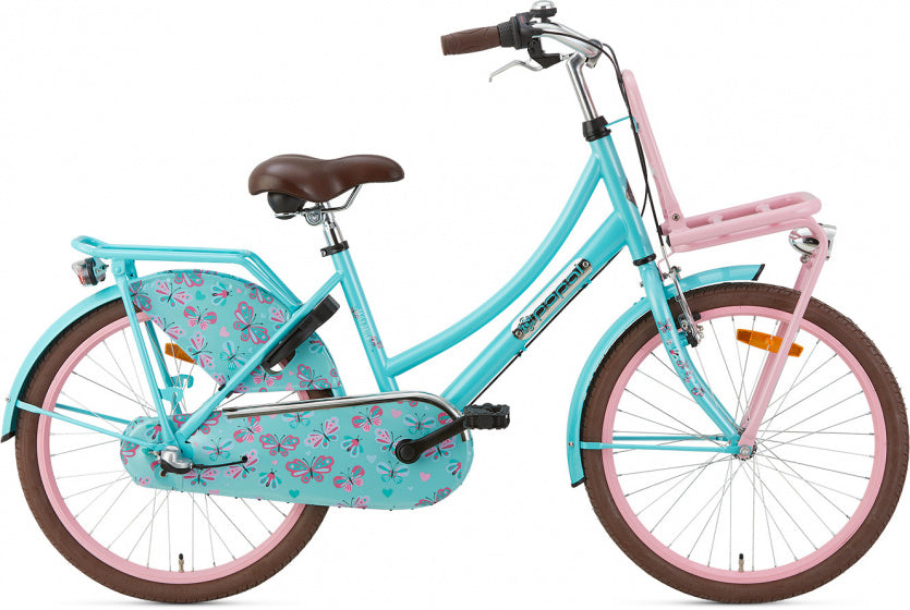 Daily Dutch Basic+ 22 Inch 36 cm Meisjes 3V Terugtraprem Turquoise