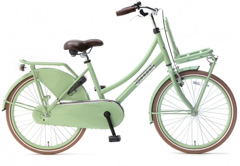 Daily Dutch Basic 22 Inch 36 cm Meisjes Terugtraprem Groen