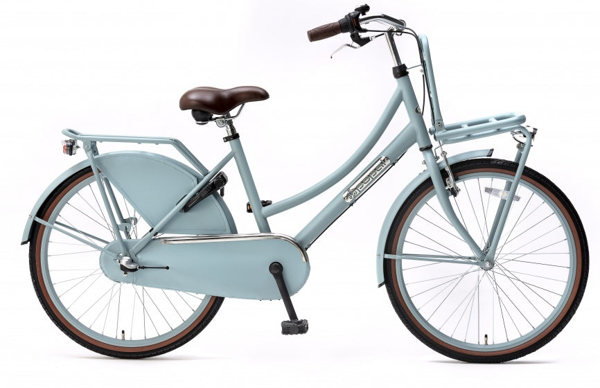 Daily Dutch Basic+ 24 Inch 42 cm Meisjes 3V Terugtraprem Matblauw