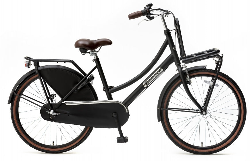 Daily Dutch Basic+ 24 Inch 42 cm Meisjes 3V Terugtraprem Matzwart