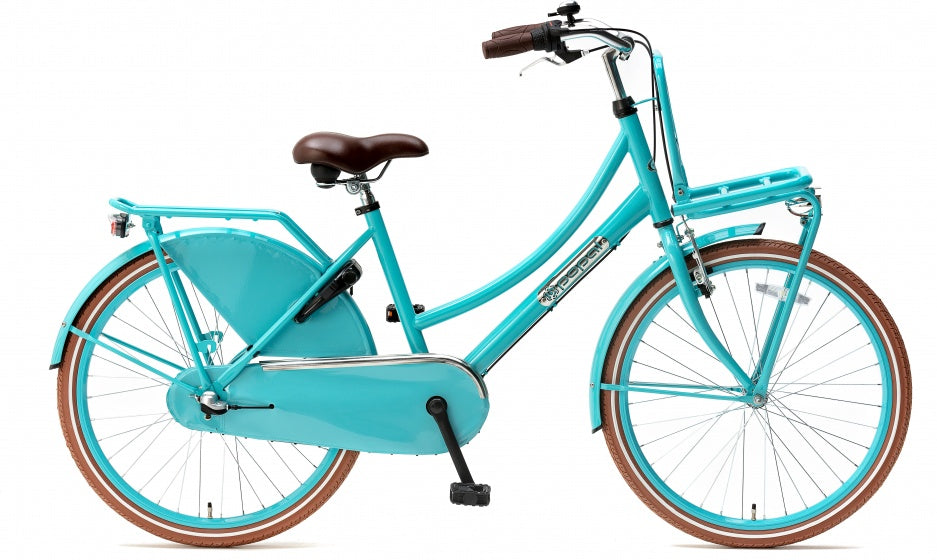 Daily Dutch Basic+ 24 Inch 42 cm Meisjes 3V Terugtraprem Turquoise