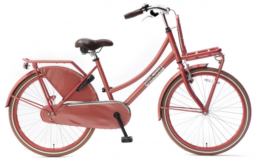 Daily Dutch Basic 24 Inch 42 cm Meisjes Terugtraprem Rood