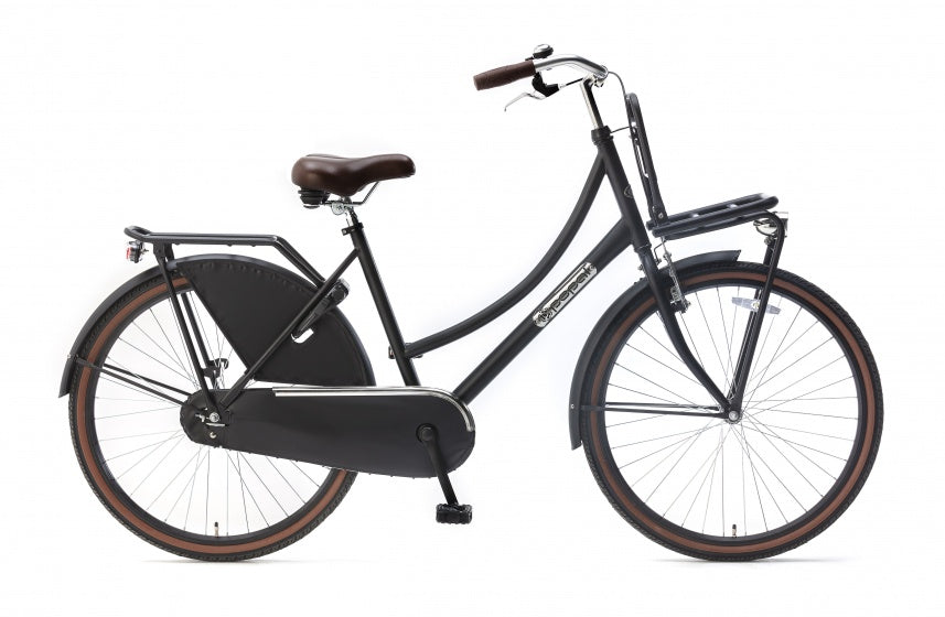 Daily Dutch Basic 26 Inch 46 cm Meisjes Terugtraprem Matzwart