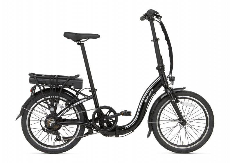 E-Folt 1.0 20 Inch 20 cm Unisex 6V V-Brakes Zwart