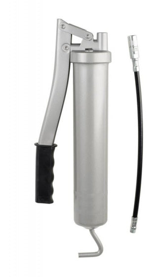 vetspuit 12633 staal 400 ml 40 cm zilver 3-delig