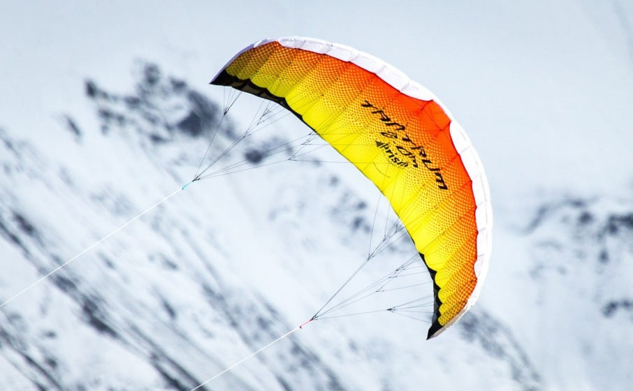 tweelijnsmatrasvlieger Tantrum 220 Lava 222 cm rood/geel
