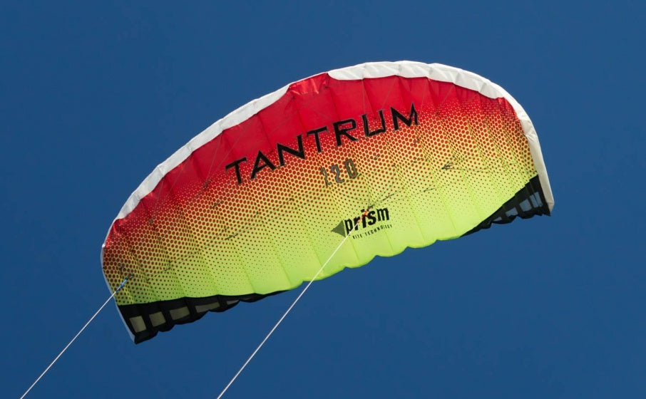 tweelijnsmatrasvlieger Tantrum 220 Lava 222 cm rood/geel