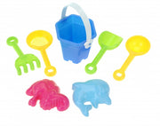 strandsetje blauw 12 cm 7-delig