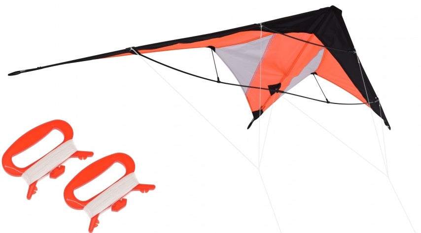 vlieger 120 x 50 cm oranje