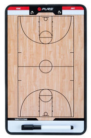 coachboard basketbal 35 x 22 cm bruin