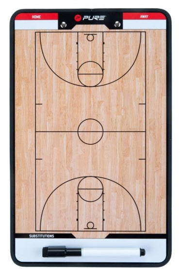 coachboard basketbal 35 x 22 cm bruin