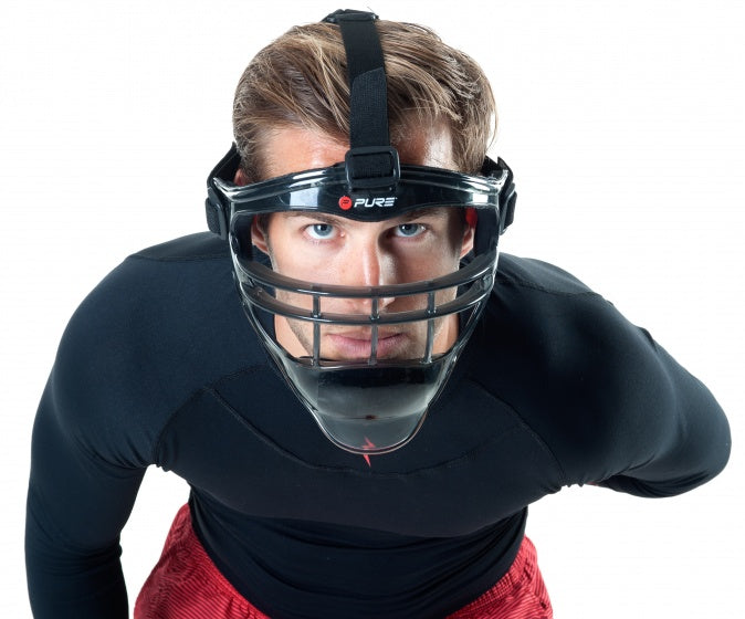honkbal gezichtsmasker unisex grijs/zwart