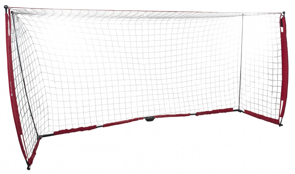 voetbaldoel 365 x 183 cm wit/rood