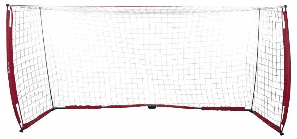 voetbaldoel 365 x 183 cm wit/rood