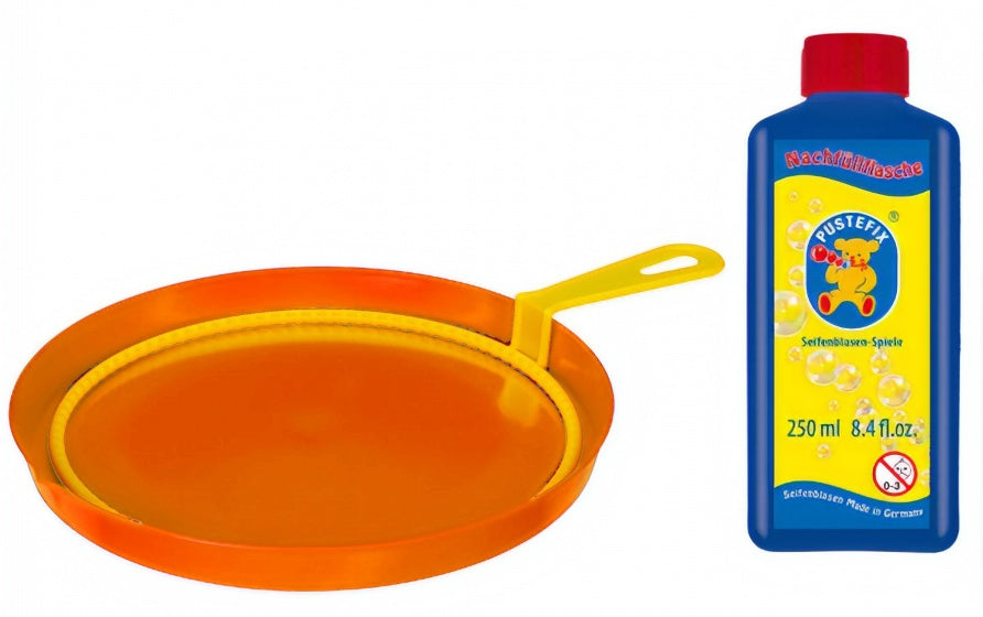 bellenblaasset 250 ml blaasring met bak oranje